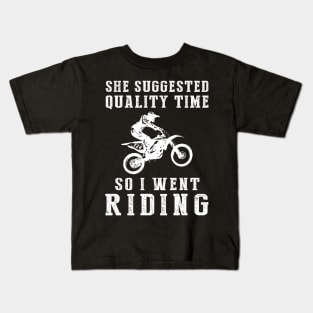 Revving Up Humor! Funny '4 Languages' Sarcasm Dirtbike Tee & Hoodie Kids T-Shirt